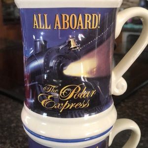 Polar Express coffee mugs.